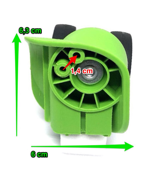 2 Doubles Roulettes de Valise R300 D+G