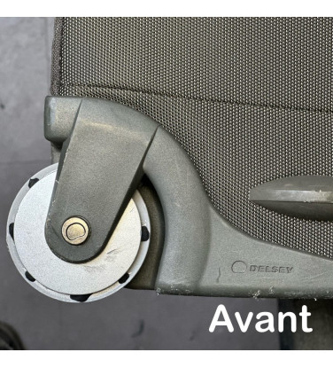 Pack 2 Roulettes universelles Valise Souple 75mm x 23mm