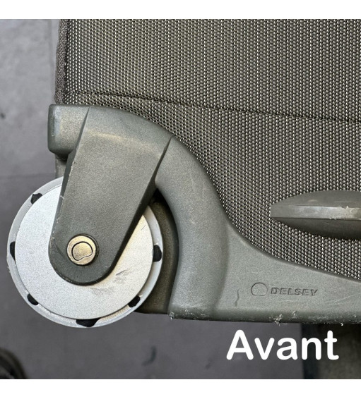 Pack 2 Roulettes universelles Valise Souple 75mm x 23mm