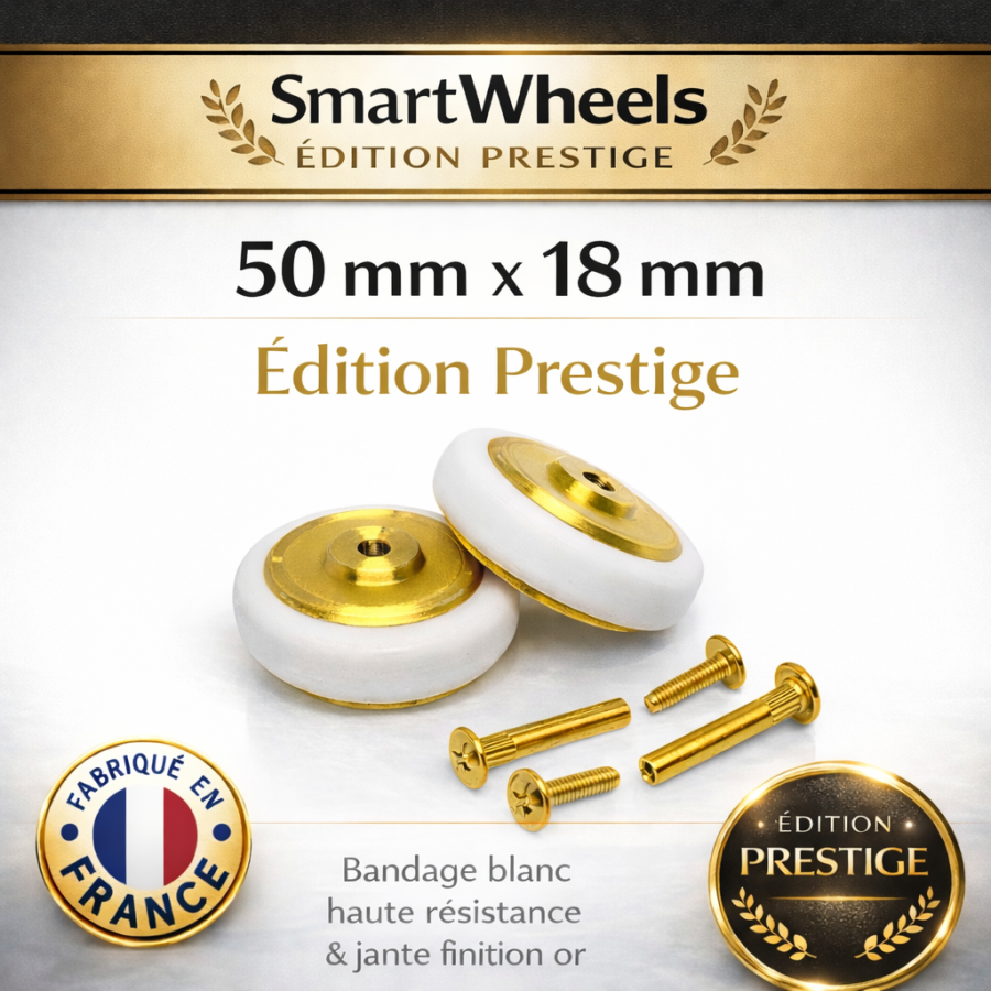 Kit Complet SmartWheels Prestige 50mm x 18mm Gold