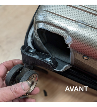 J'envoie ma Valise pour Réparer sa Coque Fendue ou Cabossée !