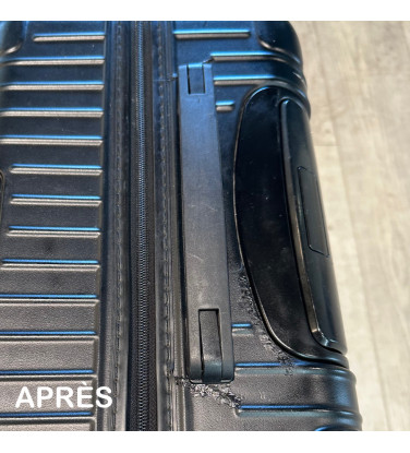 valise coque cassée