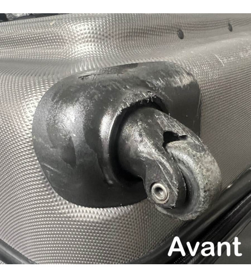 Pack 2 roulettes universelles de bagages 45mm Bearing Version