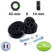 Kit Complet SmartWheels 2 Jantes + 2 Bandes Roulantes 45mm x 14mm