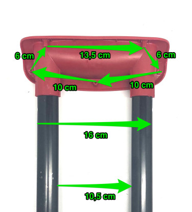Poignée télescopique 2 positions 41cm PT413