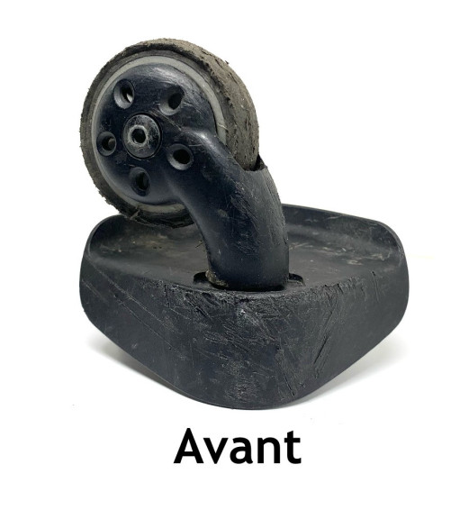 Pack 2 roulettes de bagages universelles 54mm X 14mm Spécial Samsonite