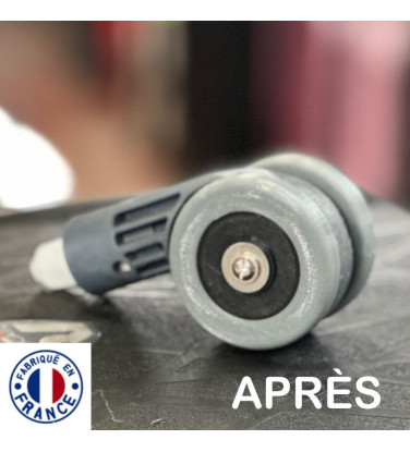 Pack 2 roulettes universelles de bagages 55mm x 12mm Pour réparer 1 Double Roue