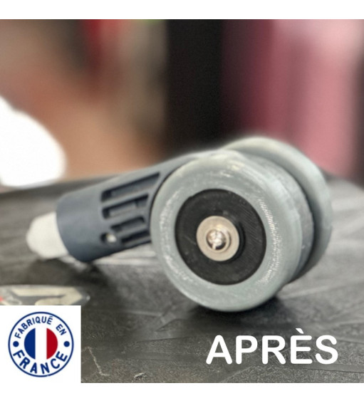 Pack 2 roulettes universelles de bagages 55mm x 12mm Pour réparer 1 Double Roue