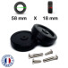Pack 2 Roulettes Samsonite de bagages 58mm X 18mm