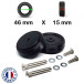 Pack 2 Roulettes Samsonite de bagages Acier 46mm x 15mm