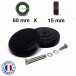 Pack 2 Roulettes Samsonite de Bagages Acier 60mm x 15mm pour réparer 1 Double Roue