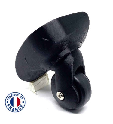 roue de bagage cassée