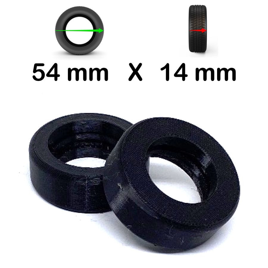 Recharge de 2 Bandes Roulantes SmartWheels 55mm x 14mm - ADAPTABLES SUR NOS JANTES 55*14mm EXCLUSIVEMENT