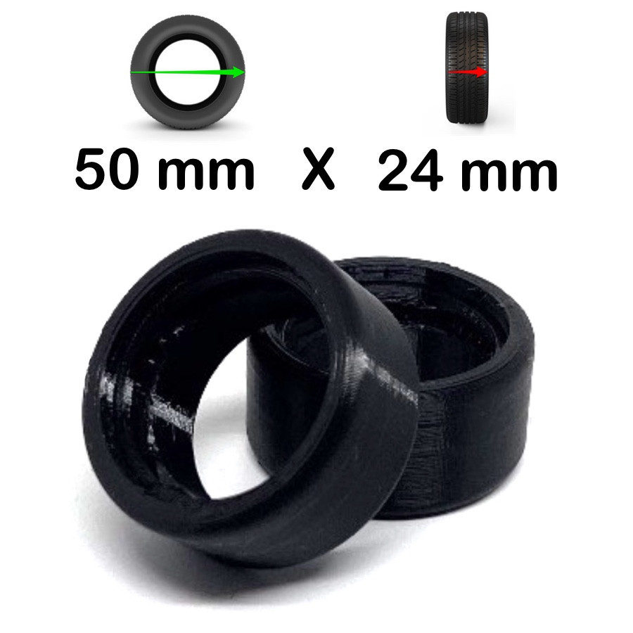 Recharge de 2 Bandes Roulantes SmartWheels 50mm x 24mm Monster - ADAPTABLES SUR NOS JANTES 50*24mm EXCLUSIVEMENT