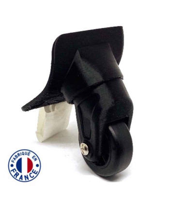 roulettes de valise en tissu